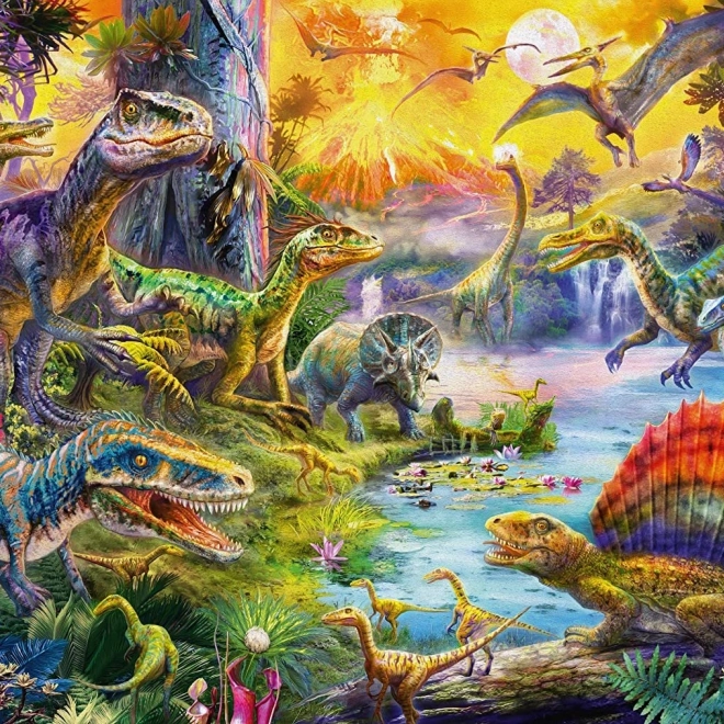 Krásna ilustrácia dinosaurov