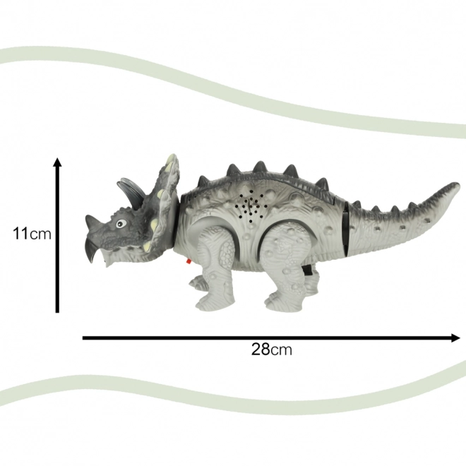 Interaktívny dinozaur Triceratops na batérie