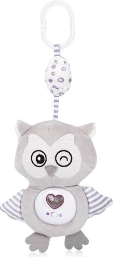 Plyšová hračka na kočík a postieľku s melódiami CHIPOLOINO Owl