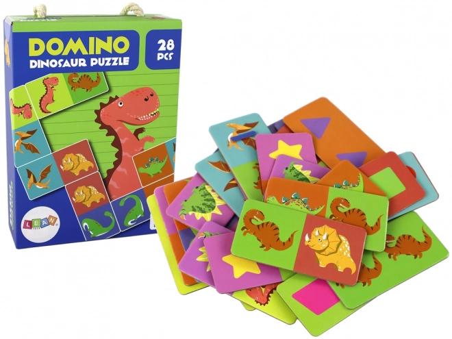 Logická hra Puzzle Domino Dinosaurovia