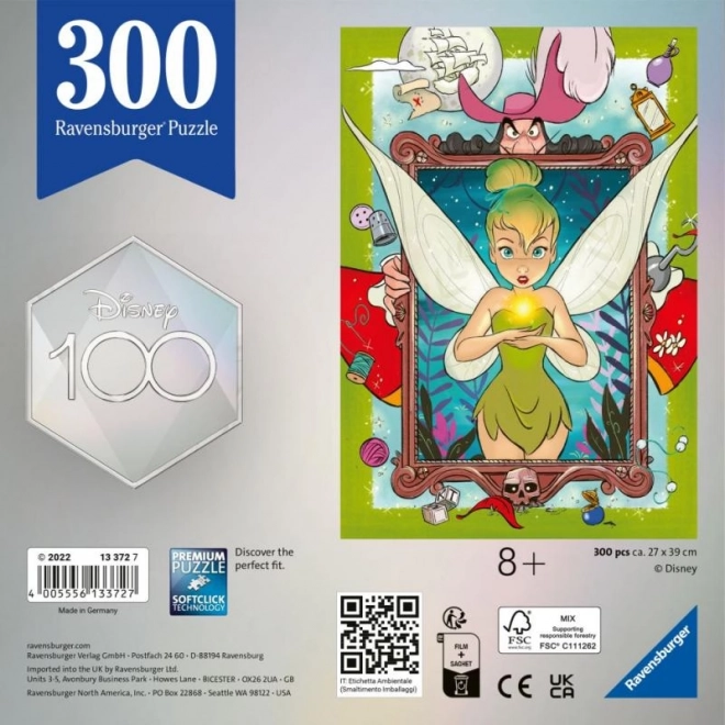 Ravensburger Puzzle Disney 100 Rokov: Víla Zvonilka 300 Dieľkov