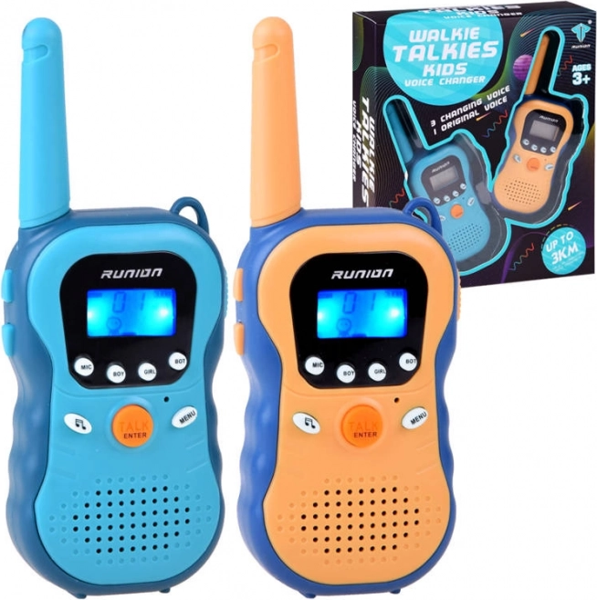 Detské vysielačky walkie talkie s dosahom až 3 km a meničom hlasu