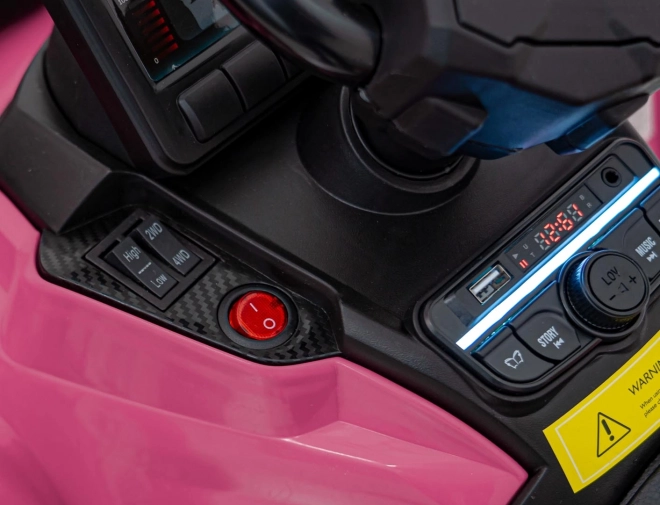 Ružová štvorkolka Can-Am Outlander ATV
