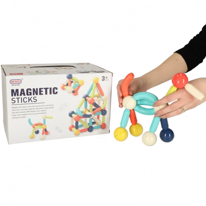 Magnetické kocky pre malé deti 64 dielikov