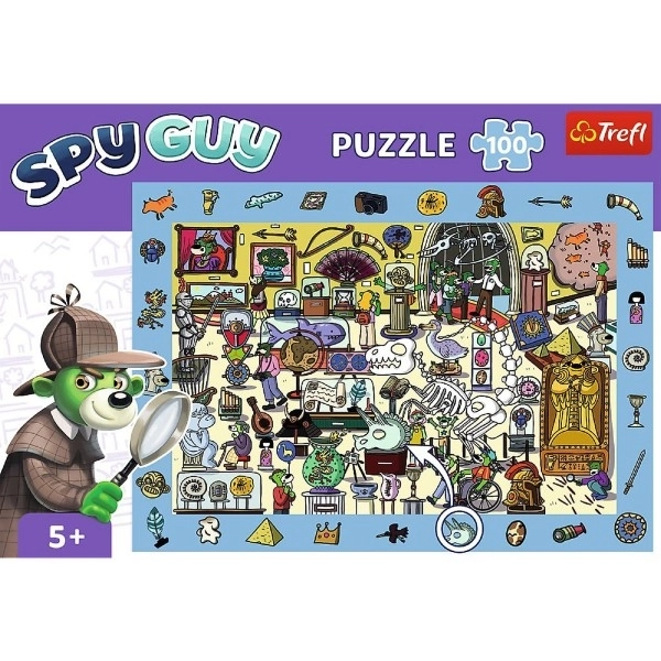 Puzzle s hľadaním obrázkov Spy Guy: Múzeum 100 dielikov