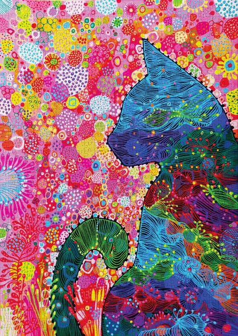 Puzzle Premýšľavá Mačka 1000 Dielikov
