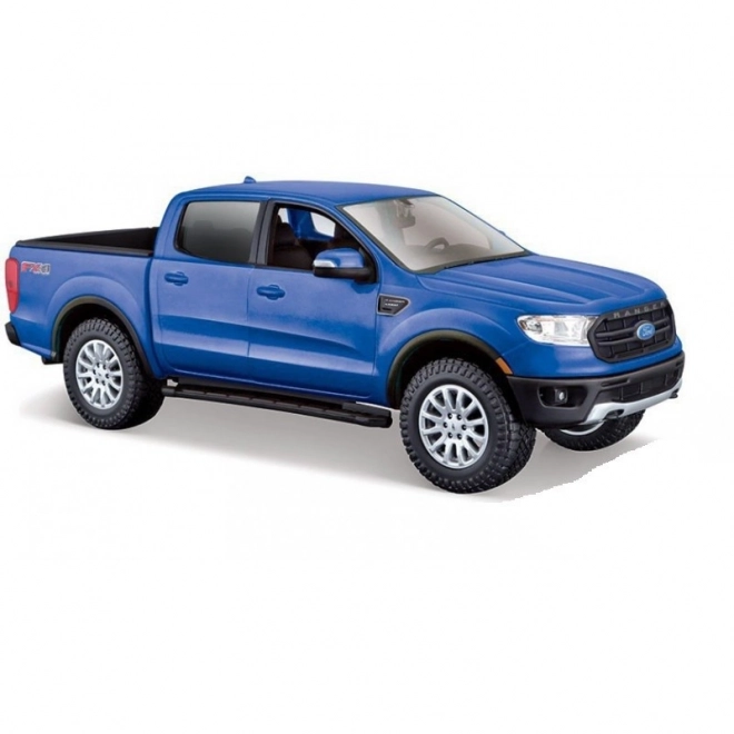 Maisto - 2019 Ford Ranger, kovové modré, 1:27