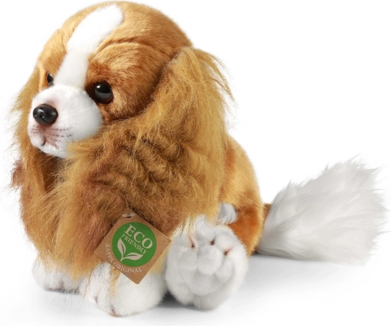 Plyšový pes kavalier king charles španiel 28 cm eco‑friendly