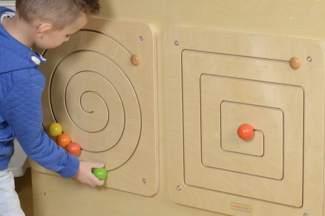 Tabuľka s posuvným špirálovým labyrintom Montessori Masterkidz