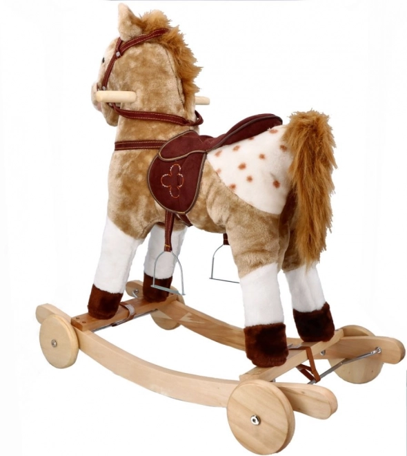 Hojdací kôň Mustang s kolesami