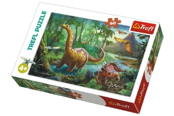 Puzzle 60 dielikov - Dinosaurové dobrodružstvo