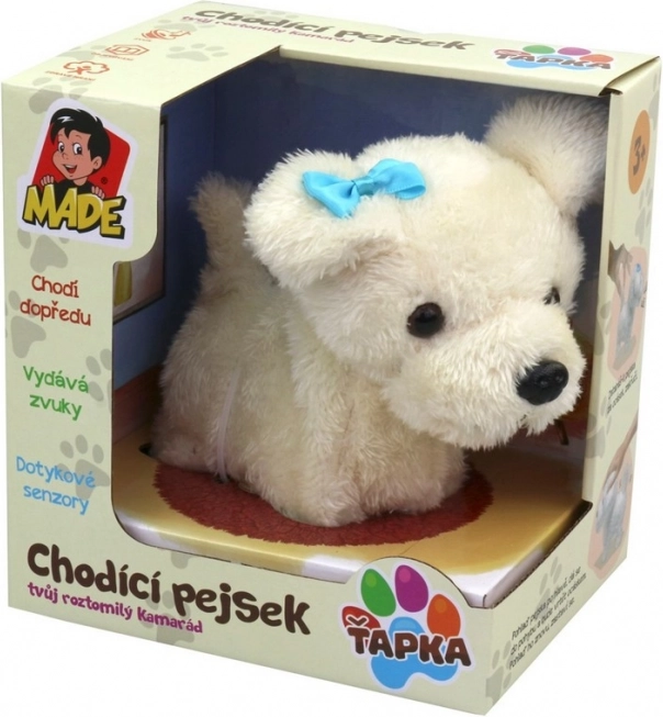 Psíček chodiaci plyšový 15 cm