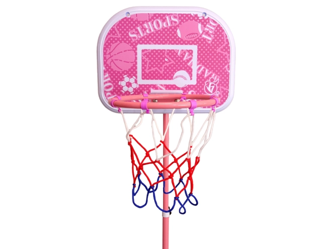 Ružový basketbalový kôš