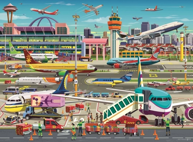 Puzzle letecký ruch XXL od Ravensburger
