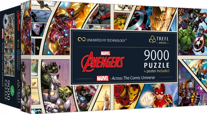 Trefl Puzzle Marvel Avengers: Naprieč komiksovým vesmírom 9000 dielikov