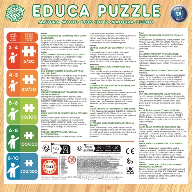 Educa drevené puzzle Bluey 100 dielikov