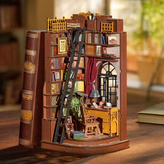 RoboTime 3D puzzle zarážka na knihy Tichý študijný kútik