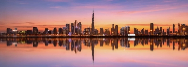 Panoramatické puzzle Dubajské panorama 1000 dielikov