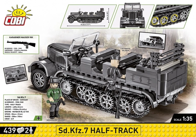 COBI II WW Sd.Kfz. 7 Polopásový Voz 1:35