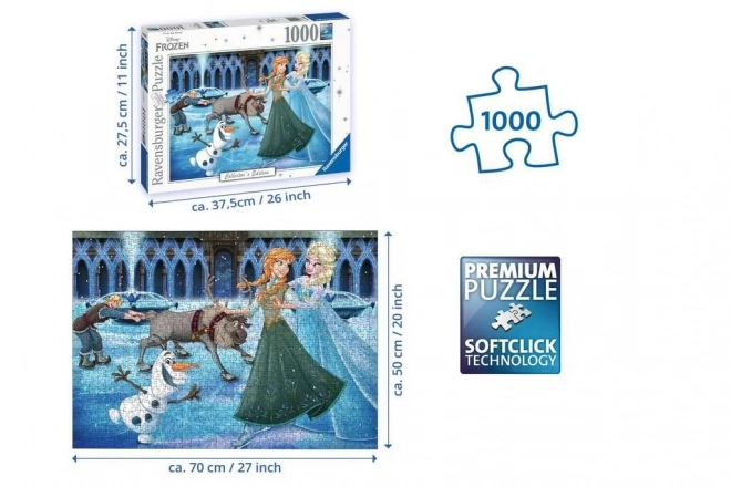Puzzle Ledové Kráľovstvo 1000 Dielikov