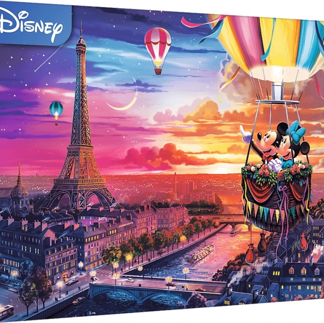 Puzzle TREFL Mickey a Minnie v Paríži 1000 dielikov