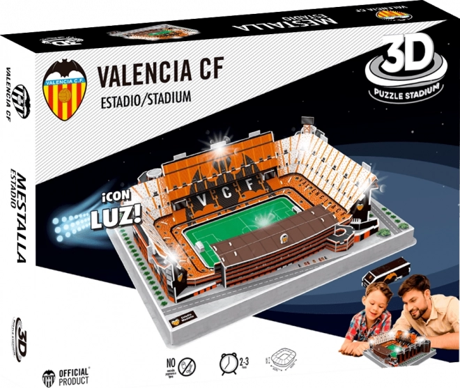 Svietiaca 3D Puzzle Štadión Mestalla - FC Valencia