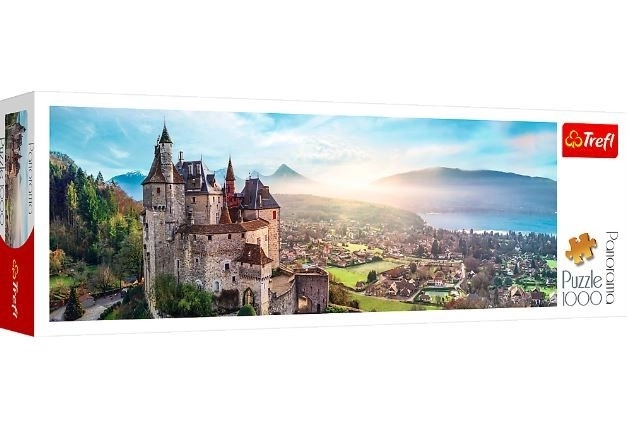 Trefl Puzzle 1000 dielikov - Panorama: Zámok Menthon, Francúzsko