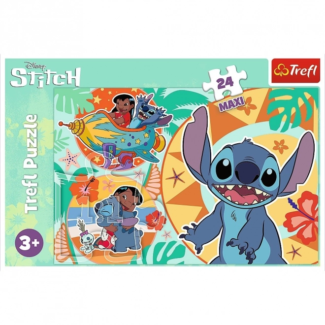 Puzzle Maxi 24 dielikov - Veselý deň s Lilo & Stitch