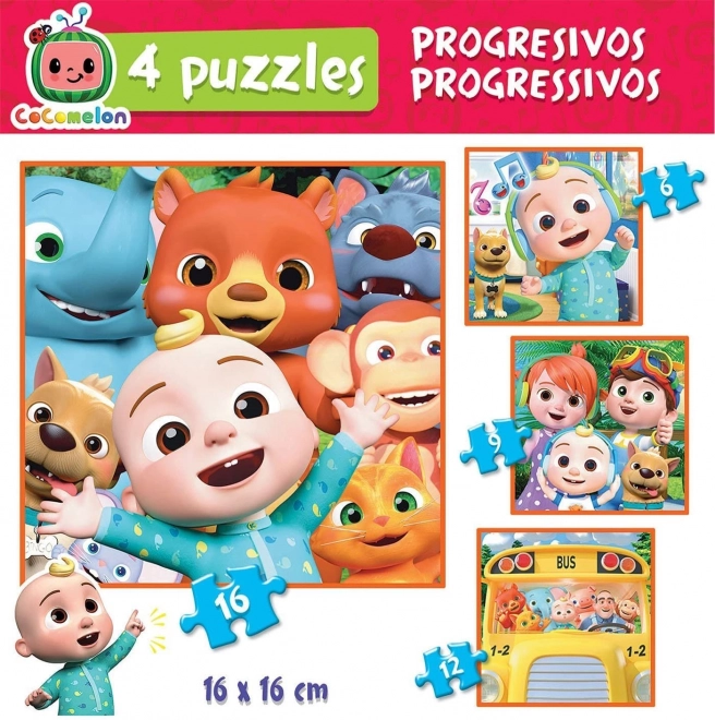 Detské puzzle CoComelon 4v1