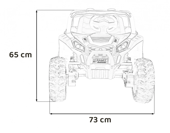 Detské elektrické auto Buggy UTV 2000M Racing Zelené