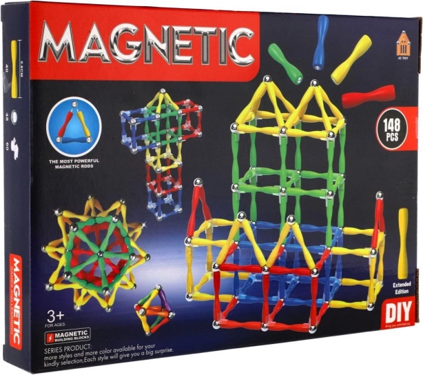 Magnetická stavebnica pre deti 148 dielikov