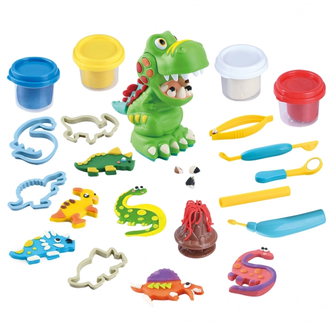 Modelína zubár Dino set Playgo