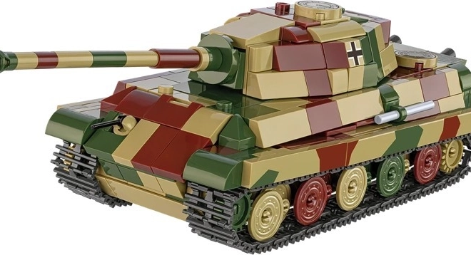 Model tanku Tiger II Königstiger z plastových kociek