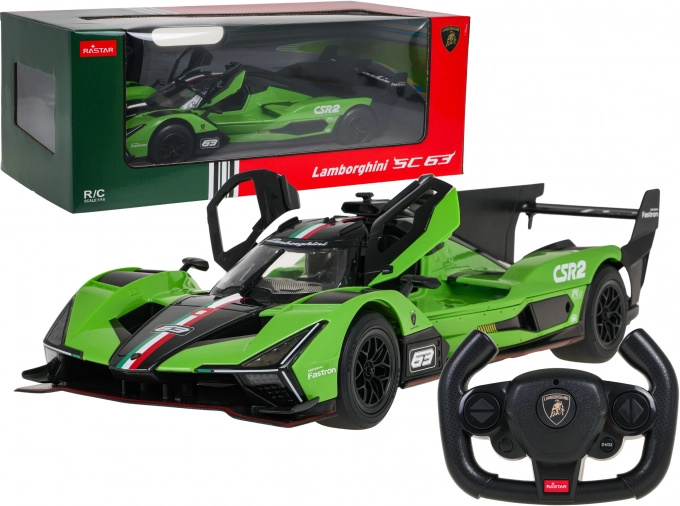 Rastar diaľkovo ovládané auto 1:14 Lamborghini SC63 zelené