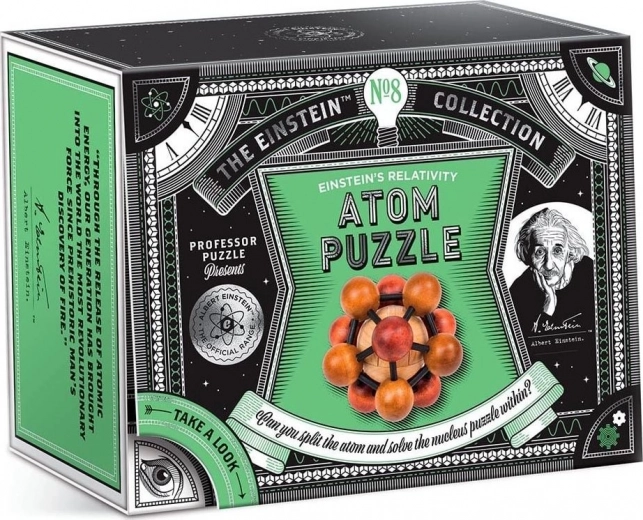 Profesor Puzzle Drevo Hlavolam Atom