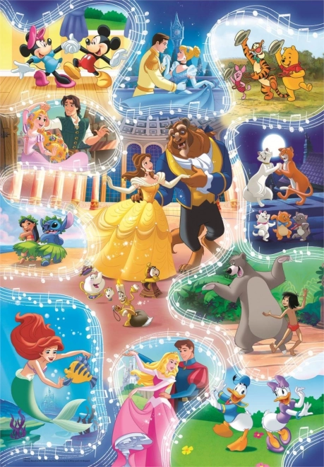 Puzzle disney: je čas tancovať 104 dielikov