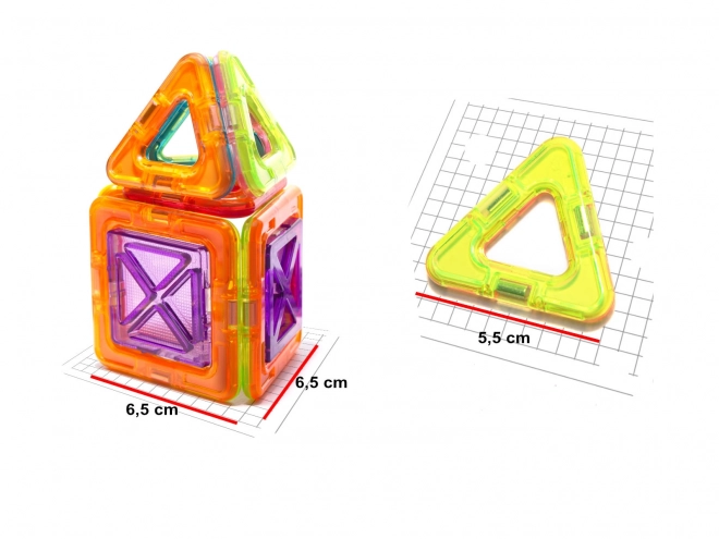 Farebné magnetické kocky Magical Magnet 20 ks