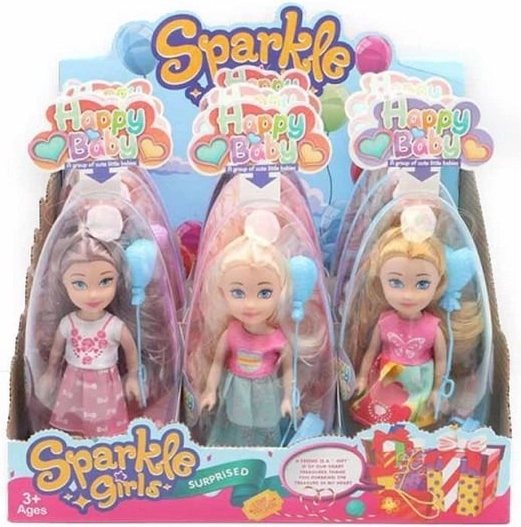 Bábika s balónikom vo vajíčku 17 cm