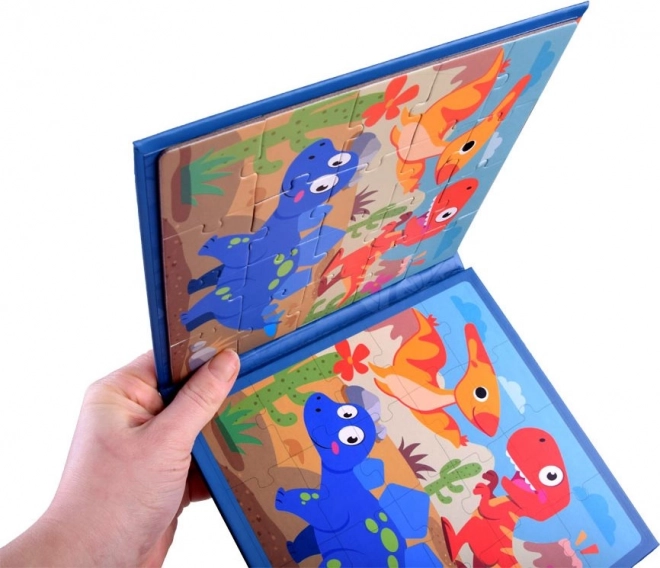 Dva farebné obrázky dinosaurov