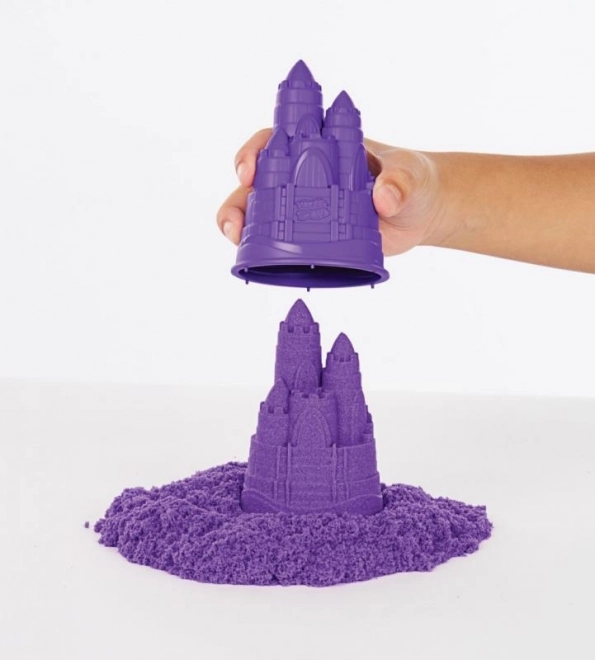 Kinetic Sand krabica tekutého piesku s podložkou fialová