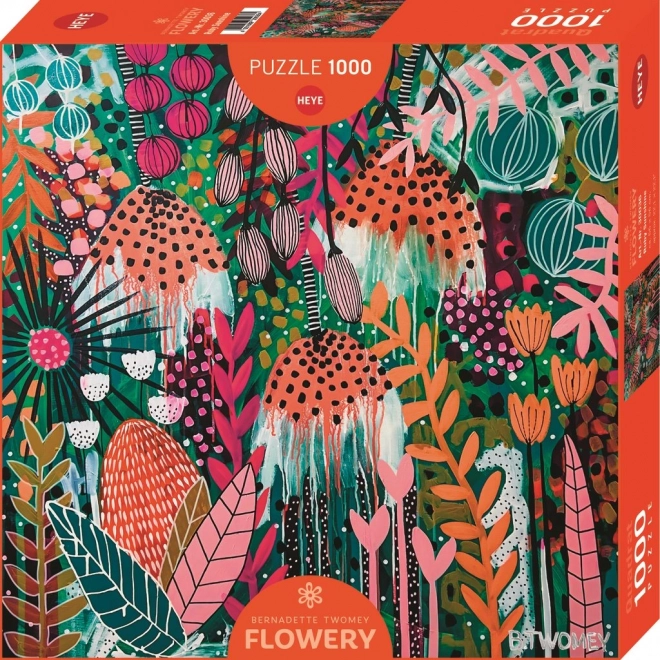 Čtvercové puzzle Flowery: Rubínový svit slnka 1000 dielikov