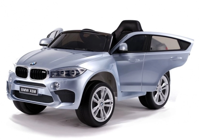 Auto na akumulátor BMW X6 Strieborné lakované