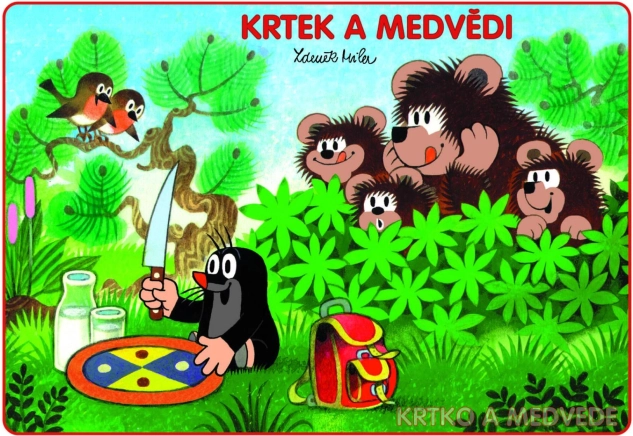 Omaľovánky A5 Krtko a medvede
