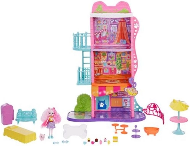 Enchantimals mestský domček s kaviarňou – herný set
