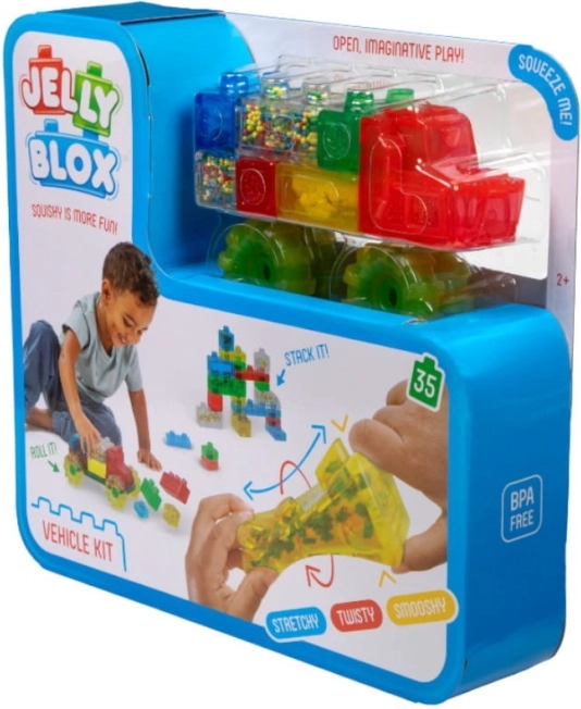 Mäkké stavebné kocky Jelly Blox Auto