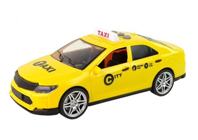 Auto taxi so svetlami a zvukmi