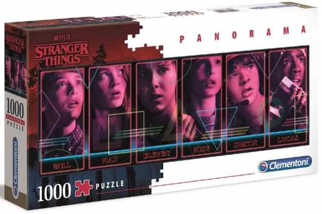 Clementoni panoramatické puzzle Stranger Things 1000 dielikov