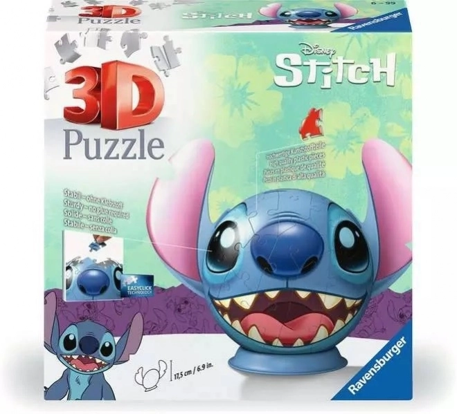 Puzzle Disney: Stitch s ušami 3D