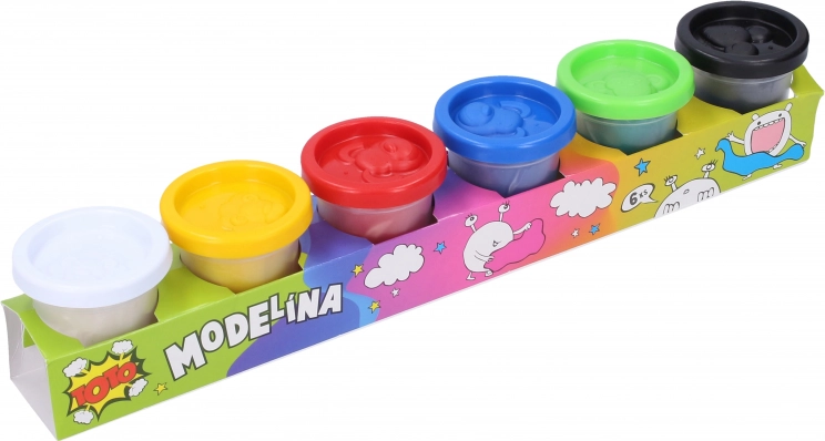 Modelína 6×50 g farebná sada