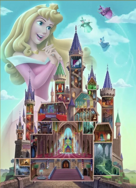 Ravensburger Disney Hrad Šípková Ruženka - Puzzle 1000 dielikov